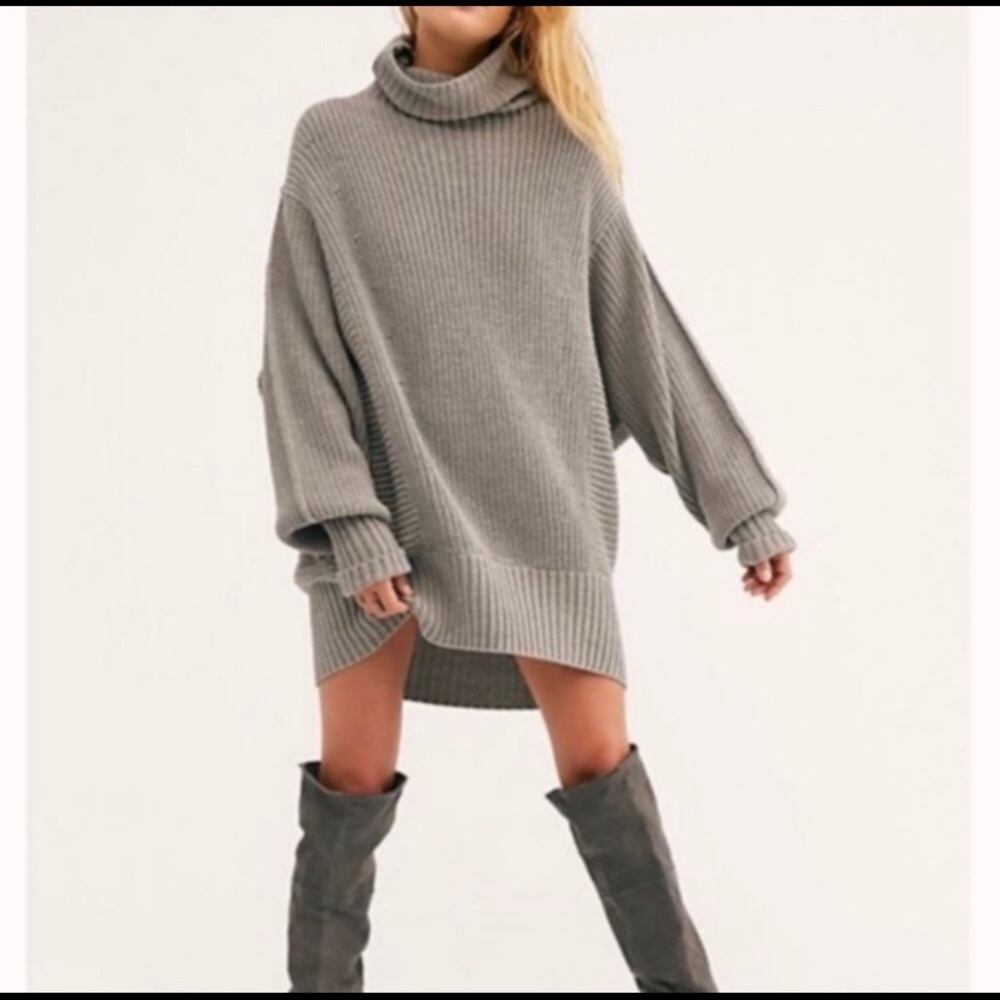 Free People Cocoa Oversized Sweater